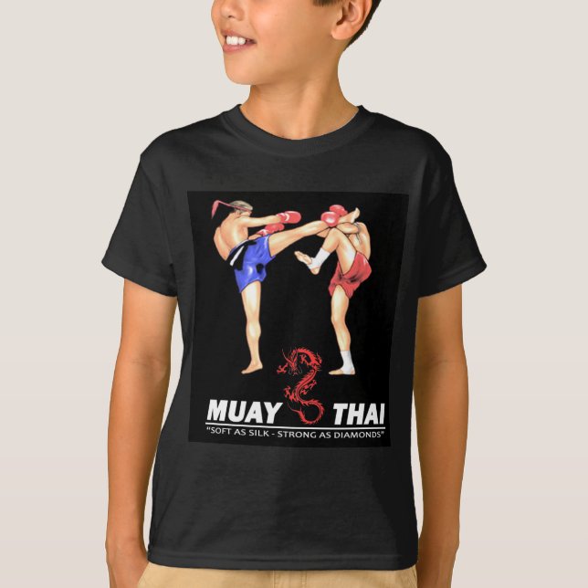 muay-thailändsk boxning tee shirt (Framsida)