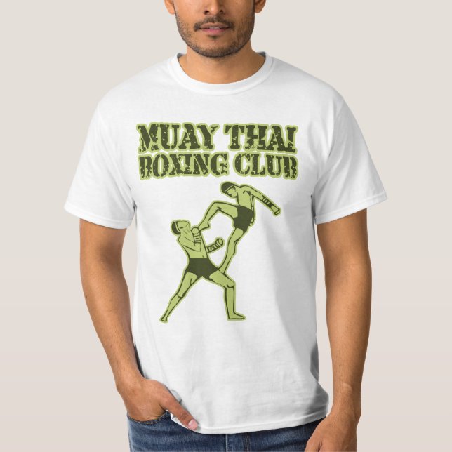 Muay thailändsk boxningklubb tee (Framsida)