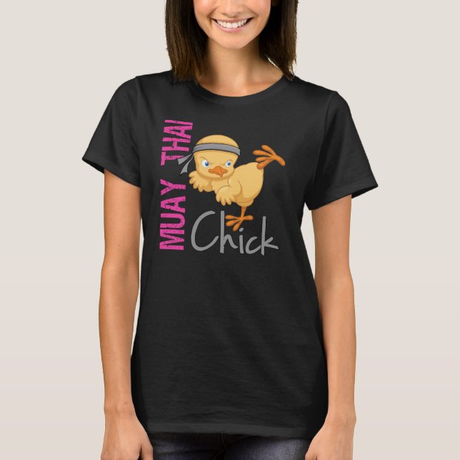 Muay thailändsk chick t-shirt (Framsida)