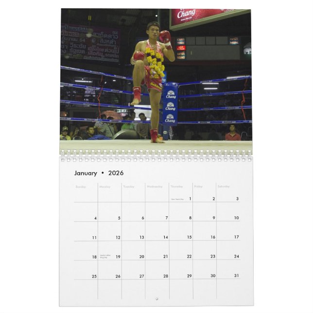 Muay thailändsk kalender (Jan 2026)