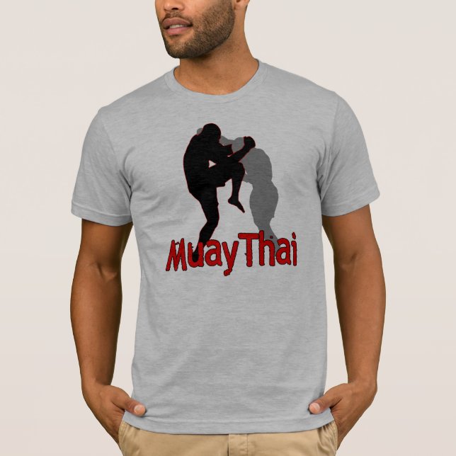 Muay thailändsk kämpe t shirt (Framsida)
