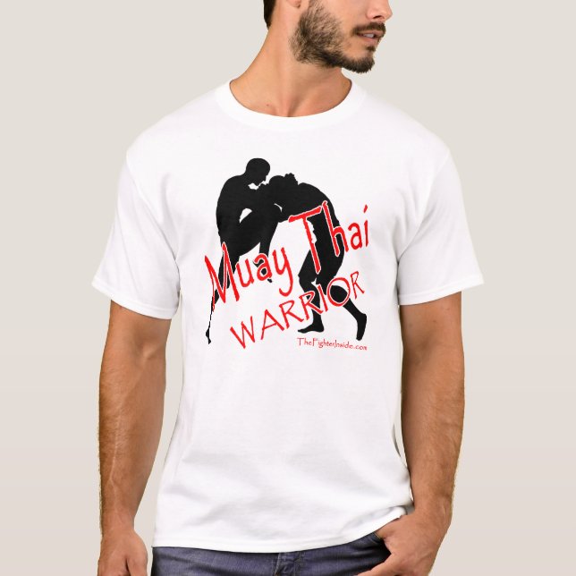 Muay thailändsk krigare tee shirt (Framsida)