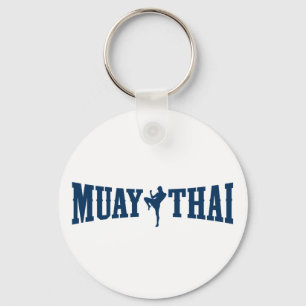 Muay thailändsk logotyp nyckelring
