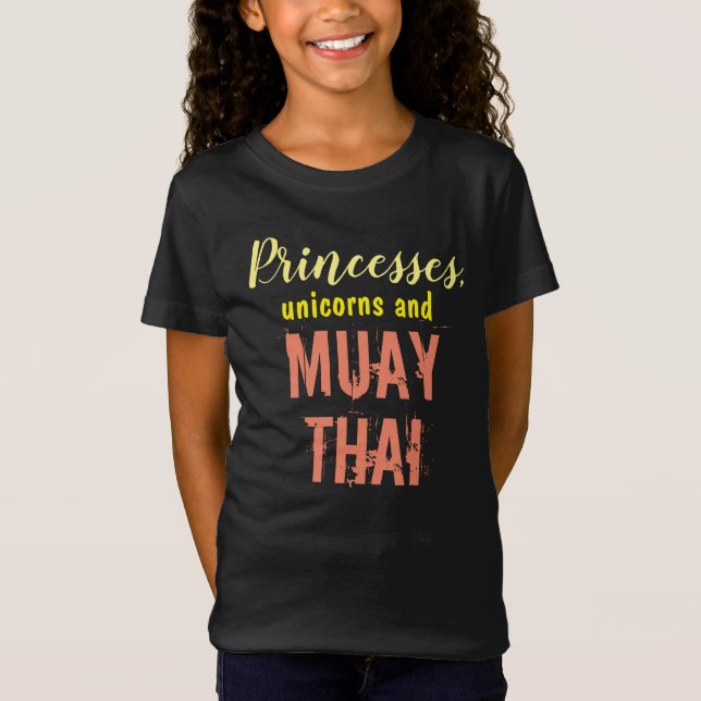 Muay thailändsk Princess T Shirt (Framsida)