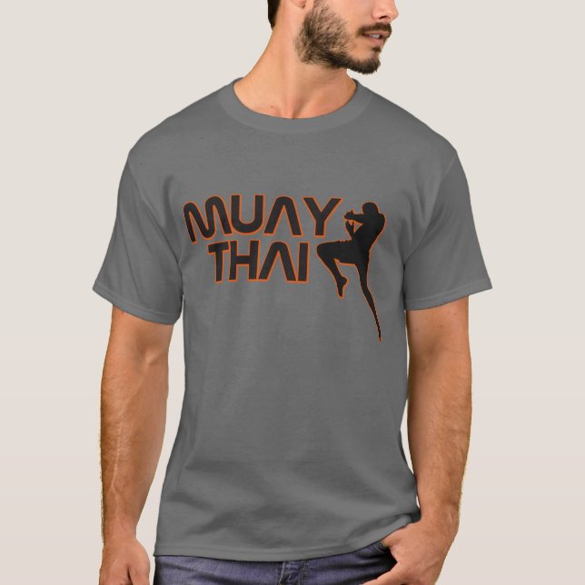 Muay thailändsk utslagsplatsskjorta tee shirt (Framsida)