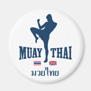 Muay thailändska Thailand United Kingdom Magnet