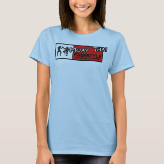 Muay thailändskt baner t-shirt