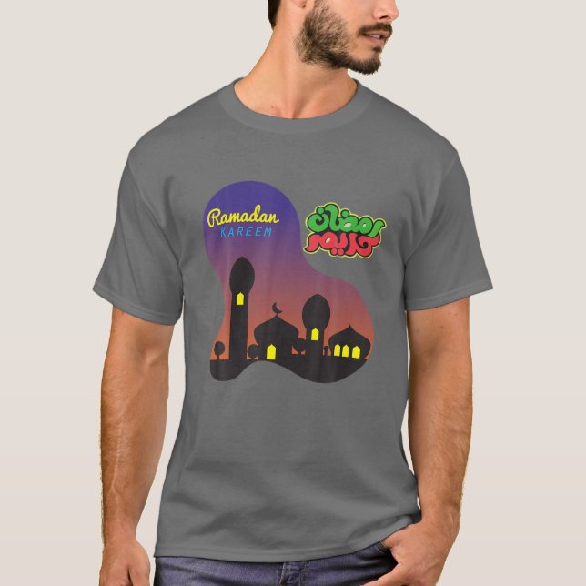 Mubarak Ramadan Kareem T Lycklig Fasting Day Islam Shirt (Framsida)