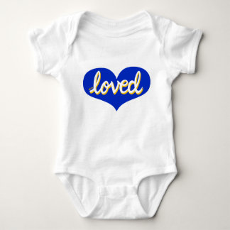MUCH LOVED - Blue kärlek eart- Pojke/girl T Shirt