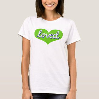 MUCH LOVED - Grönt kärlek hjärta - T Shirt