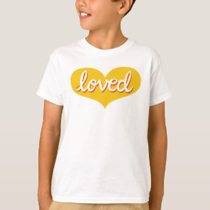 MUCH LOVED - Gult kärlek hjärta T Shirt