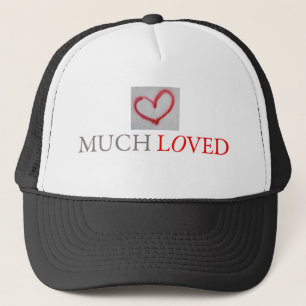 MUCH LOVED - Red graffiti eart Keps