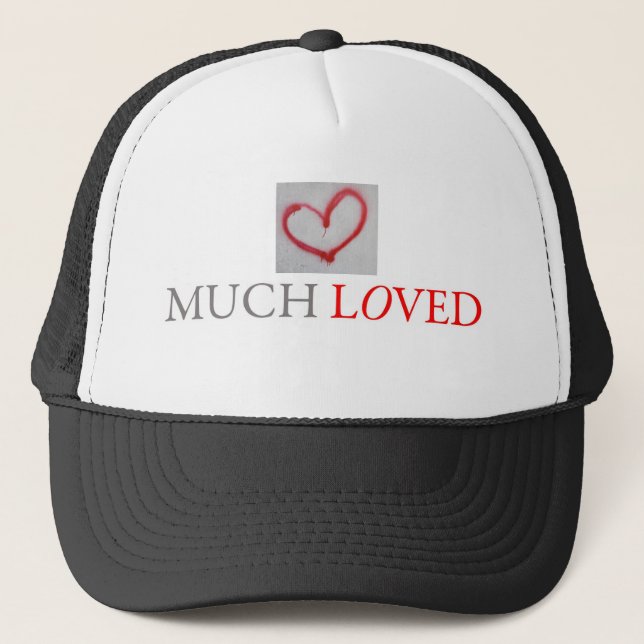 MUCH LOVED - Red graffiti eart Keps (Framsida)