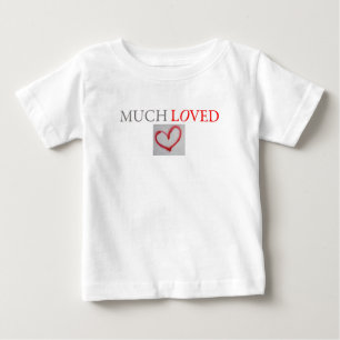 MUCH LOVED - Red graffiti kärlek hjärta - pojke/fl T Shirt
