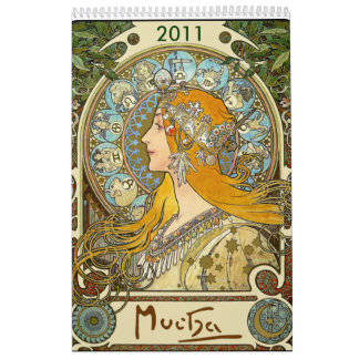 Mucha 2011-kalender kalender