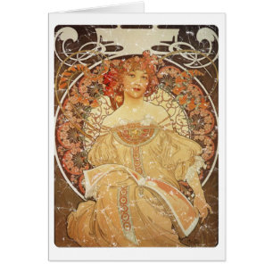 Mucha 2-1890 hälsningskort