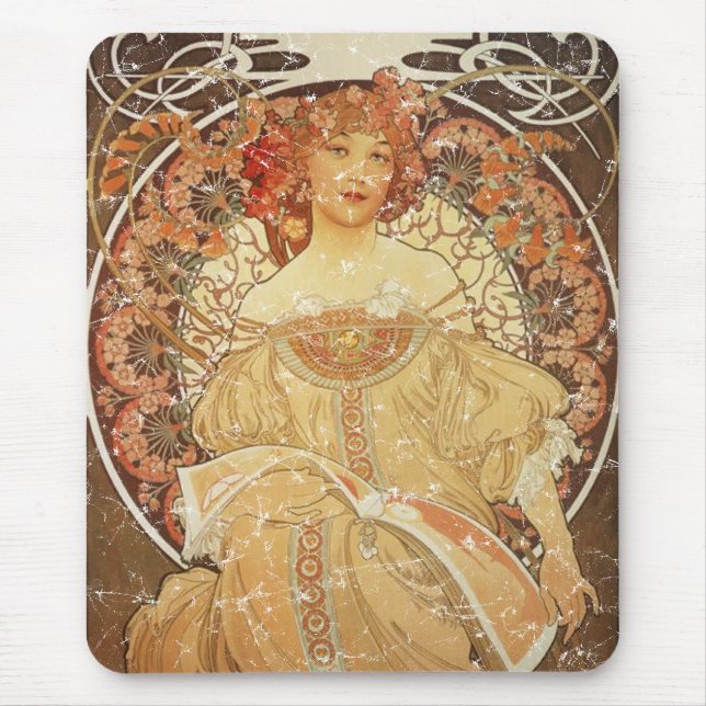 Mucha 2-1890 - nödlidande musmatta (Framsidan)