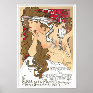 Mucha affisch: Salongdes-Cent Poster