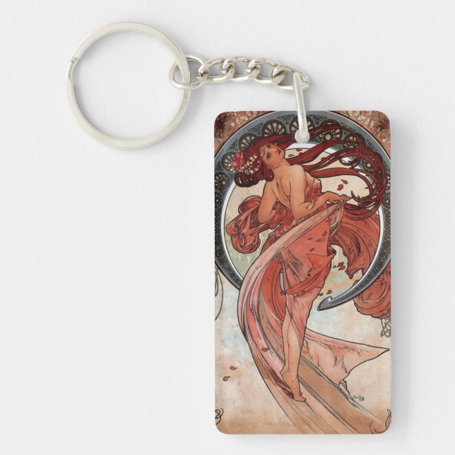 Mucha art deco nouveau dansande kvinna (Framsidan)