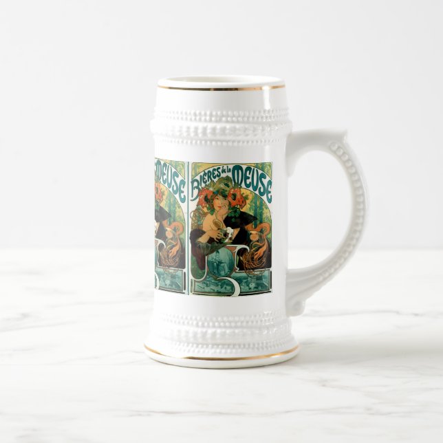 Mucha Art nouveau: Bieres de la Meuse Sejdel (Höger)