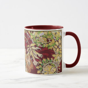 Mucha art nouveau: Kvinna med daisyn Mugg