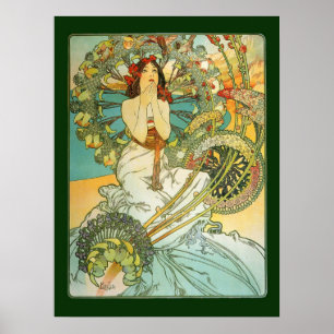 Mucha Art nouveau Monte Carlo Poster