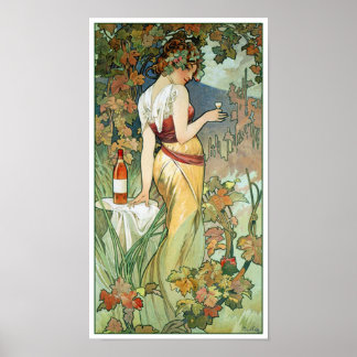 Mucha Art nouveau Poster: Cognac Poster