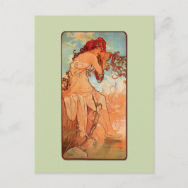 Mucha Art nouveau sommarvykort Vykort