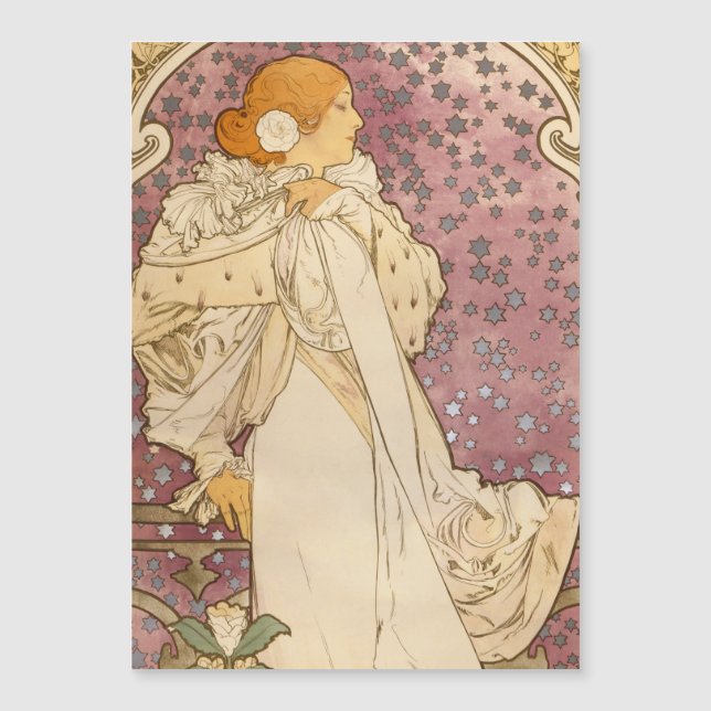 Mucha Art nouveau Woman Beauty (Framsida)