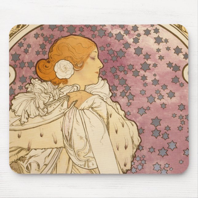 Mucha Art nouveau Woman Beauty Musmatta (Framsidan)