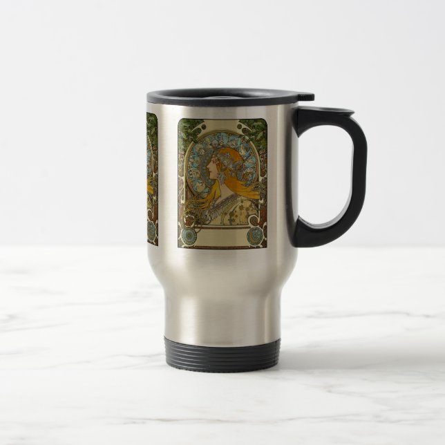 Mucha Art nouveau - Zodiac - La Plume Resemugg (Höger)
