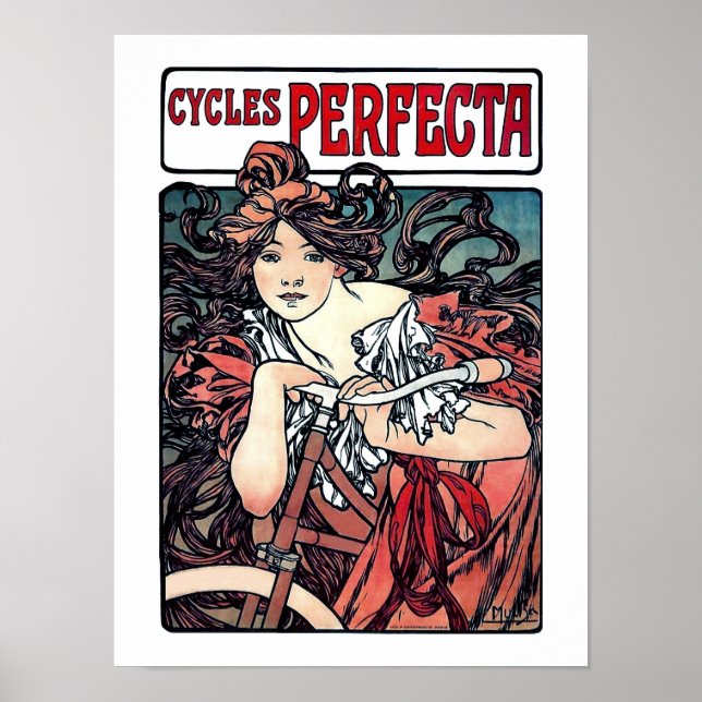 Mucha Cycles Perfecta Poster (Framsidan)
