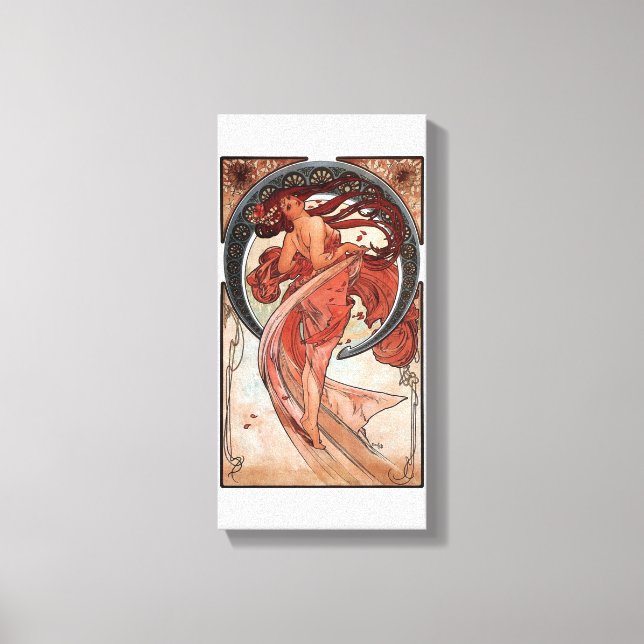 Mucha Dance Art Deco Woman Canvastryck (Framsida)