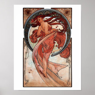 Mucha dansart deco poster