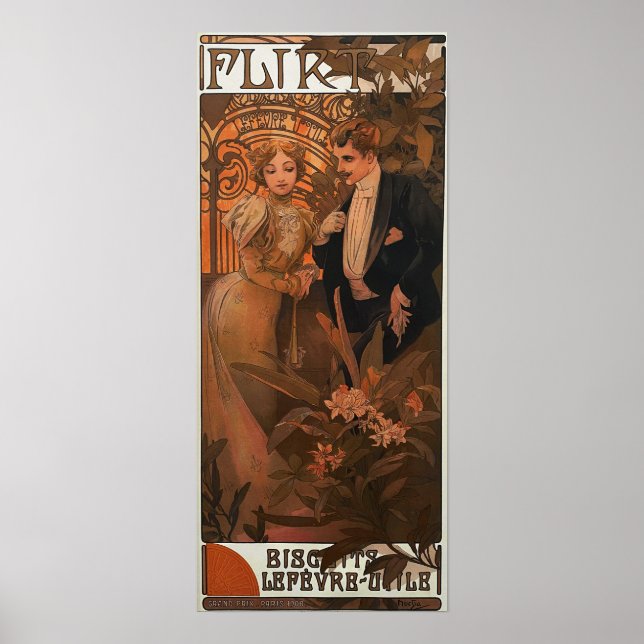 Mucha - Flirt Poster (Framsidan)