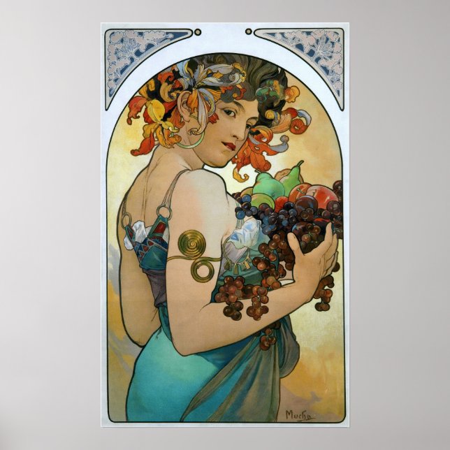 Mucha - Fruit Poster (Framsidan)