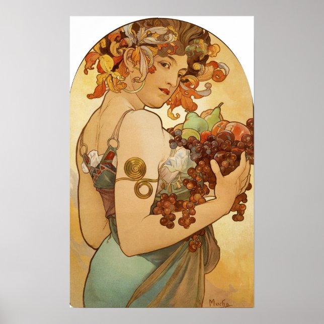 Mucha - Fruit Poster (Framsidan)