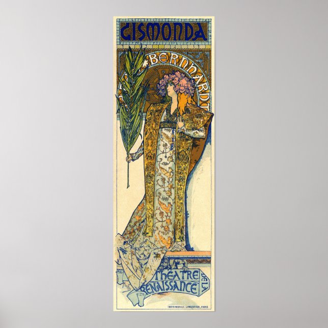 Mucha - Gismonda 1894 Poster (Framsidan)