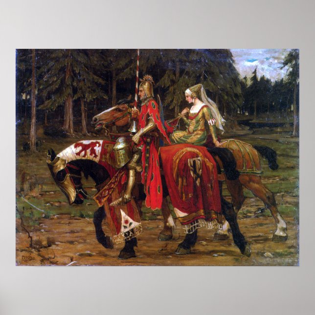 Mucha - Heraldisk Riddarlighet Poster (Framsidan)