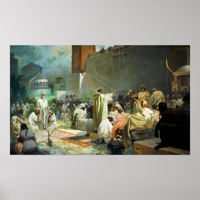Mucha - Introduktion av slavisk liturgi Poster (Framsidan)