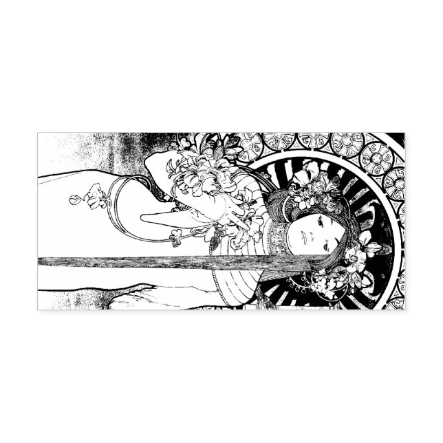 Mucha La Trappistine Självfärgande Stämpel (Design)