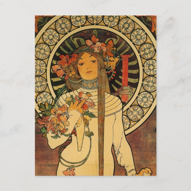 Mucha La Trappistine Vykort (Framsida)