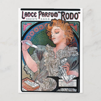 Mucha Lance Parfum Rodo parfym annons Vykort