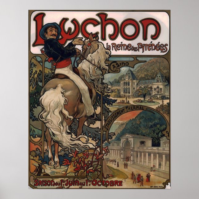 Mucha - Luchon 1895 Poster (Framsidan)