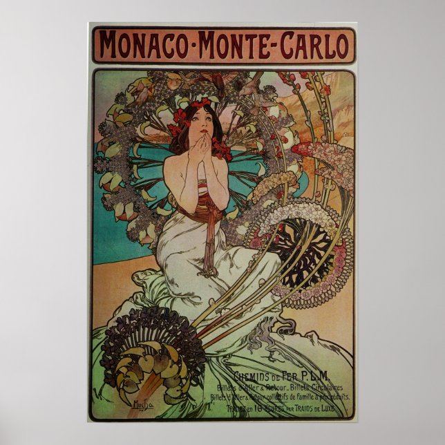 Mucha - Monaco Monte Carlo Poster (Framsidan)