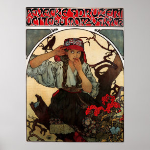 Mucha - Moravian Teacher'Choir 1911 Poster