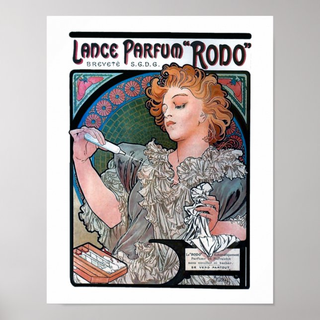 Mucha Parfum Rodo Poster (Framsidan)