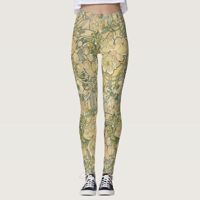 Mucha piondamasker leggings (Framsida)