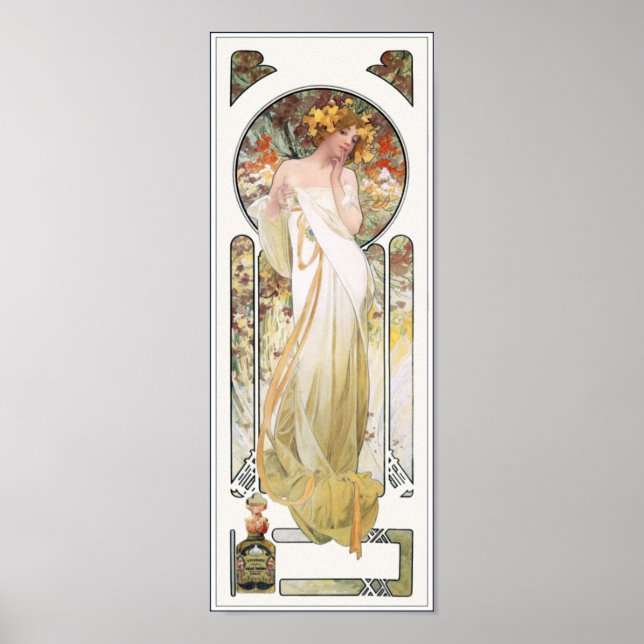 Mucha Poster Skriv ut: Sylvais Parfym Ad (Framsidan)