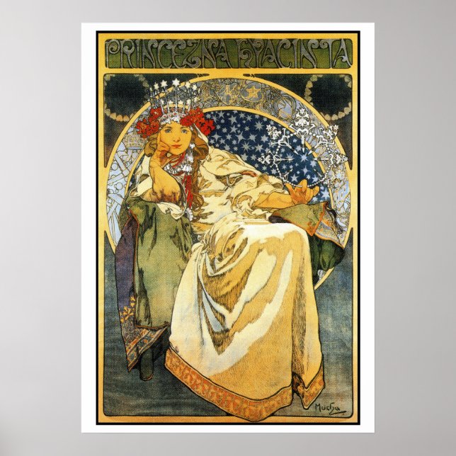 Mucha Princess Hyacinth 20 med 28 röster Poster (Framsidan)